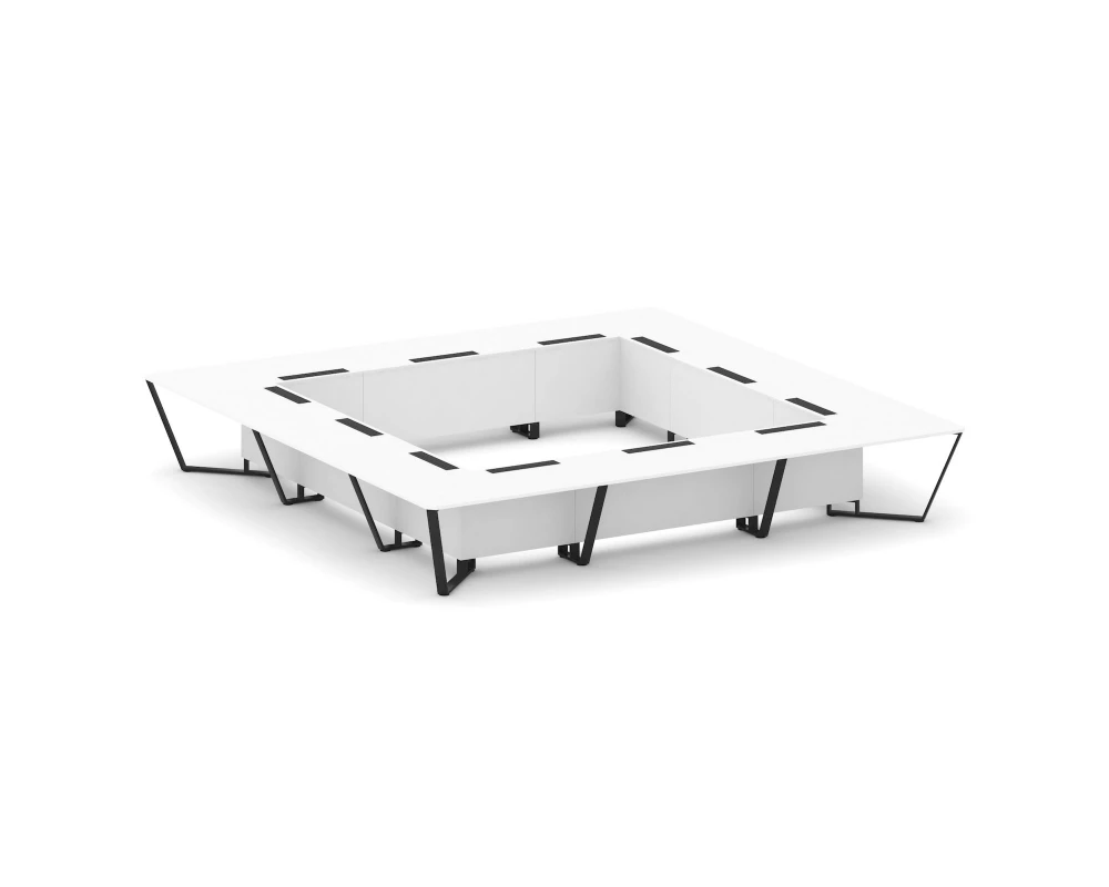 Стол переговорный квадратный ЛДСП/краш. металл 4800x4800x750 Steel Meet