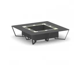 Стол переговорный квадратный ЛДСП/краш. металл/МДФ 3200x3200x750 Steel Meet images