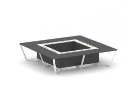 Стол переговорный квадратный ЛДСП/краш. металл/МДФ 3200x3200x750 Steel Meet images