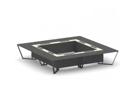 Стол переговорный квадратный ЛДСП/краш. металл/МДФ 4000x4000x750 Steel Meet images