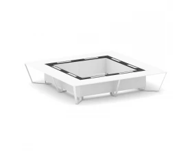 Стол переговорный квадратный ЛДСП/краш. металл/МДФ 4000x4000x750 Steel Meet images