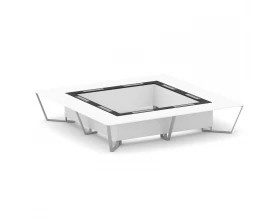 Стол переговорный квадратный ЛДСП/краш. металл/МДФ 4000x4000x750 Steel Meet images