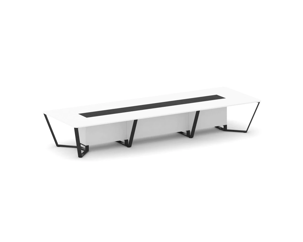 Стол переговорный прямоугольный ЛДСП/краш. металл/МДФ 4800x1600x750 Steel Meet