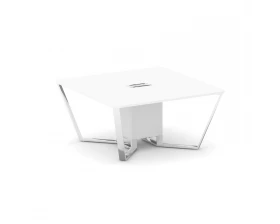 Стол переговорный квадратный ЛДСП/нерж. сталь 1600x1600x750 Steel Meet images