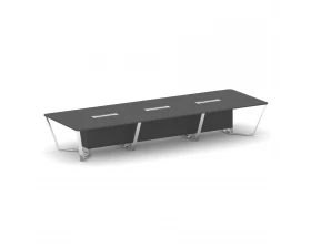 Стол переговорный прямоугольный ЛДСП/нерж. сталь 4800x1600x750 Steel Meet images