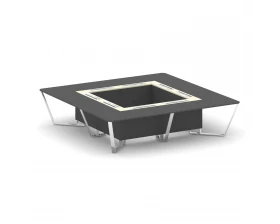 Стол переговорный квадратный ЛДСП/нерж. сталь/МДФ 3200x3200x750 Steel Meet images