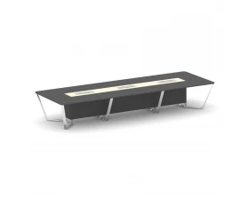 Стол переговорный прямоугольный ЛДСП/нерж. сталь/МДФ 4800x1600x750 Steel Meet images