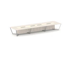 Стол переговорный прямоугольный ЛДСП/краш. металл/МДФ 6000x1600x750 Стил Мит / Steel Meet images