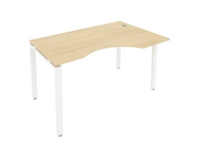 Стол криволинейный правый на П-образном м/к 140x90x75 Метал Систем / Metal System images