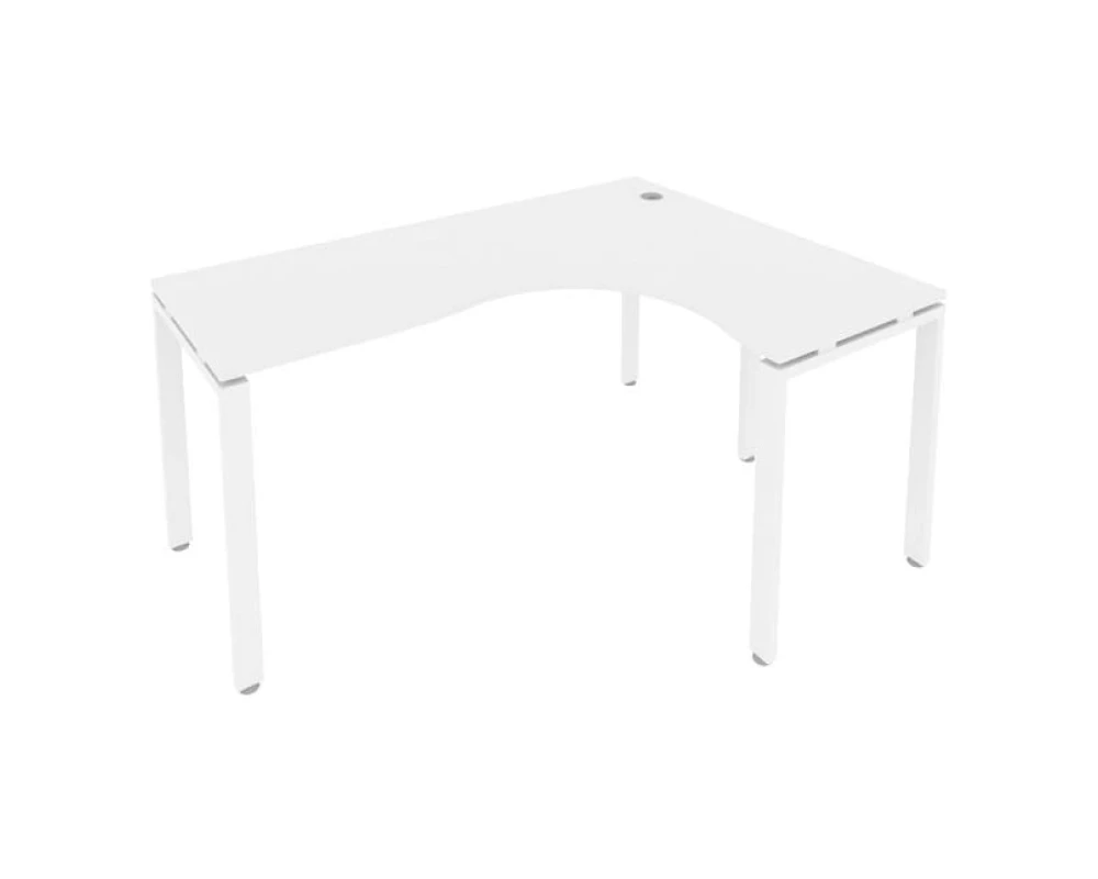 Стол криволинейный правый на П-образном м/к 160x120x75 Метал Систем / Metal System