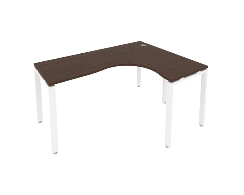 Стол криволинейный правый на П-образном м/к 160x120x75 Метал Систем / Metal System