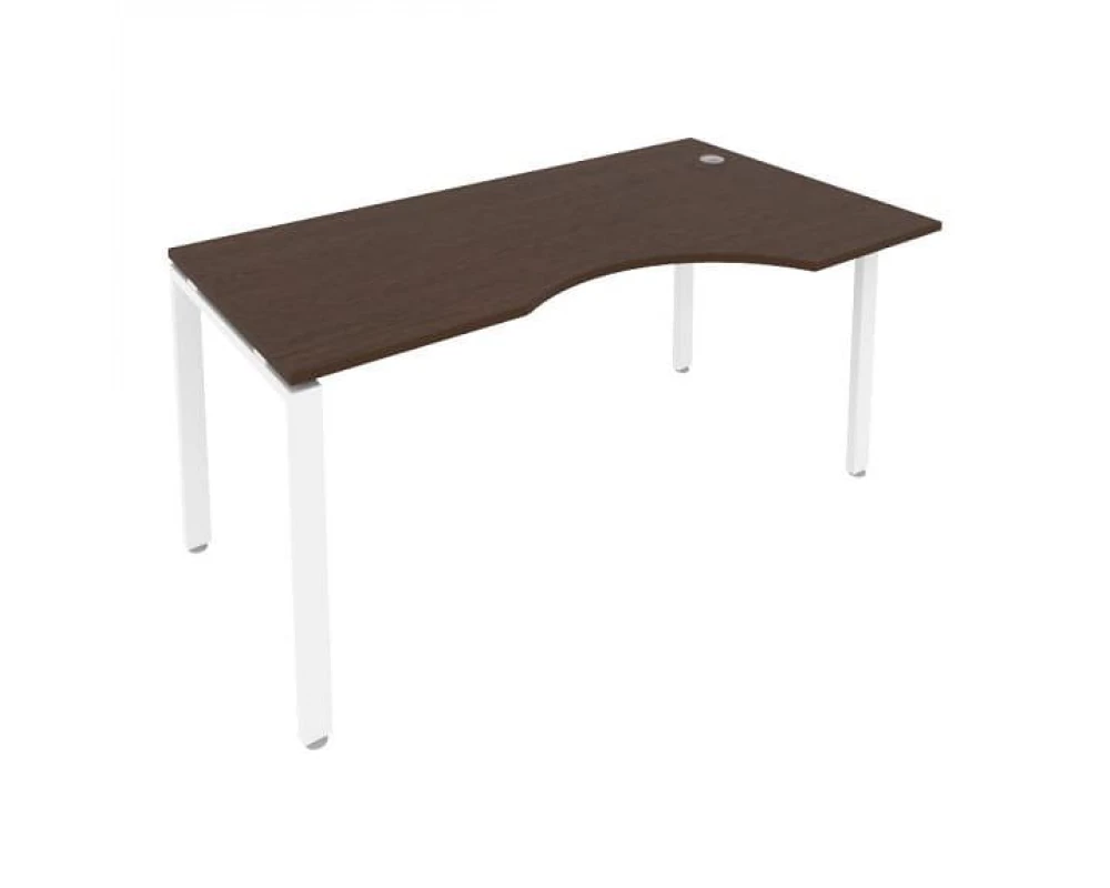 Стол криволинейный правый на П-образном м/к 160x90x75 Метал Систем / Metal System