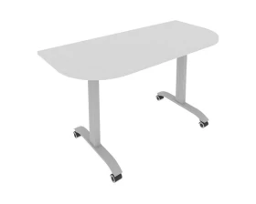 Стол радиусный складной мобильный 1400x650x757 Мобайл Систем / Mobile System images