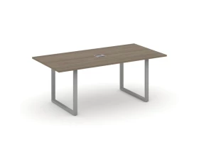 Стол переговорный на О-образном каркасе с лючком 1980x980x750 Style Project Direct images