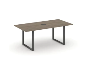 Стол переговорный на О-образном каркасе с лючком 1980x980x750 Style Project Direct images