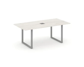 Стол переговорный на О-образном каркасе с лючком 1980x980x750 Style Project Direct images