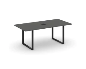 Стол переговорный на О-образном каркасе с лючком 1980x980x750 Style Project Direct images