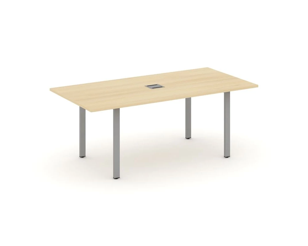 Стол переговорный на П-образном каркасе с лючком 1980x980x750 Style Project Direct
