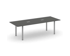 Стол переговорный на П-образном каркасе с лючком 2580x980x750 Style Project Direct images