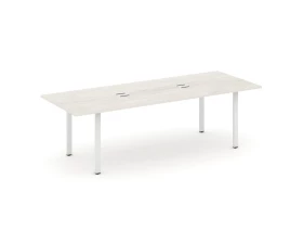 Стол переговорный на П-образном каркасе с лючком 2580x980x750 Style Project Direct images