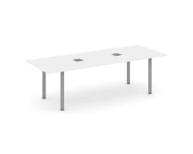 Стол переговорный на П-образном каркасе с лючком 2580x980x750 Style Project Direct images