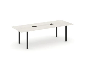 Стол переговорный на П-образном каркасе с лючком 2580x980x750 Style Project Direct images