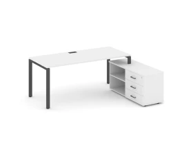 Стол письменный с греденцией правой на П-образном каркасе 1980x1580x750 Стайл Проджект Директ / Style Project Direct images