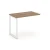 Дуб табак/Металл белый