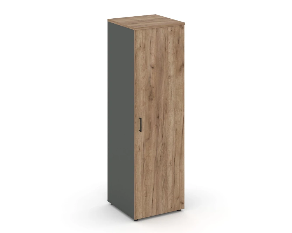 Гардероб узкий глубокий с полкой и штангой-трубой овальной 600x600x1982 зад. стенка HDF Стайл Проджект / Style Project