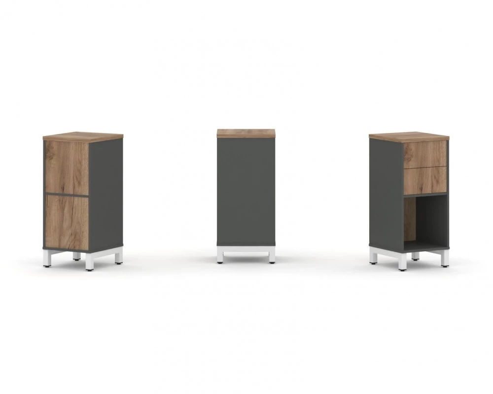 Набор стеллажа 1 сторон., 2 яр. 387x400x881 Style Project