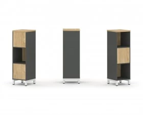 Набор стеллажа 2-х сторон., 3 яр. 387x400x1248 Style Project images