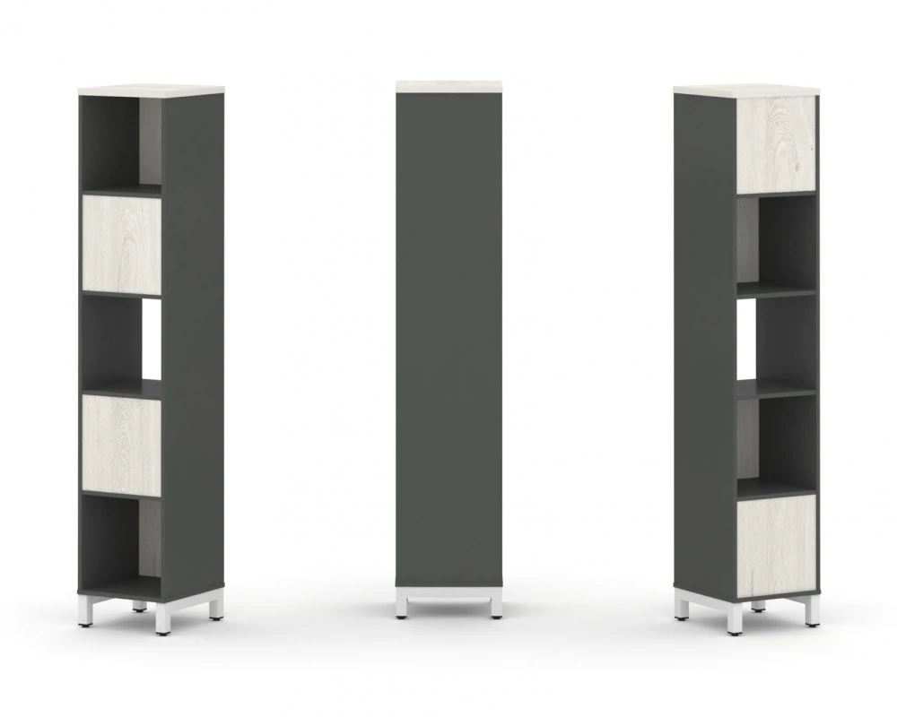 Набор стеллажа 2-х сторон., 5 яр. 387x400x1982 Style Project