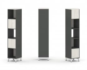 Набор стеллажа 2-х сторон., 5 яр. 387x400x1982 Style Project images