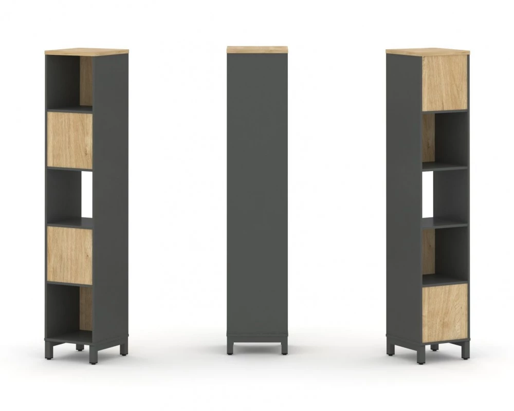 Набор стеллажа 2-х сторон., 5 яр. 387x400x1982 Style Project