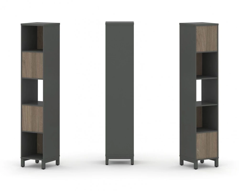 Набор стеллажа 2-х сторон., 5 яр. 387x400x1982 Style Project