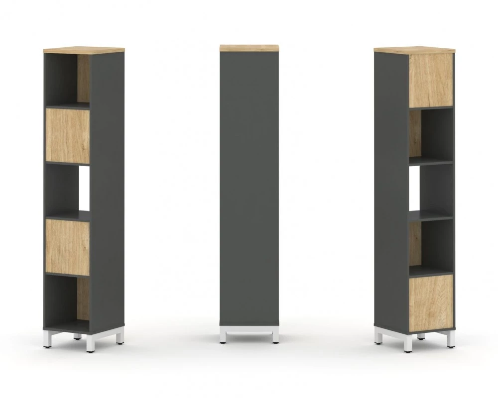 Набор стеллажа 2-х сторон., 5 яр. 387x400x1982 Style Project