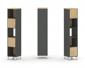 Набор стеллажа 2-х сторон., 5 яр. 387x400x1982 Style Project images