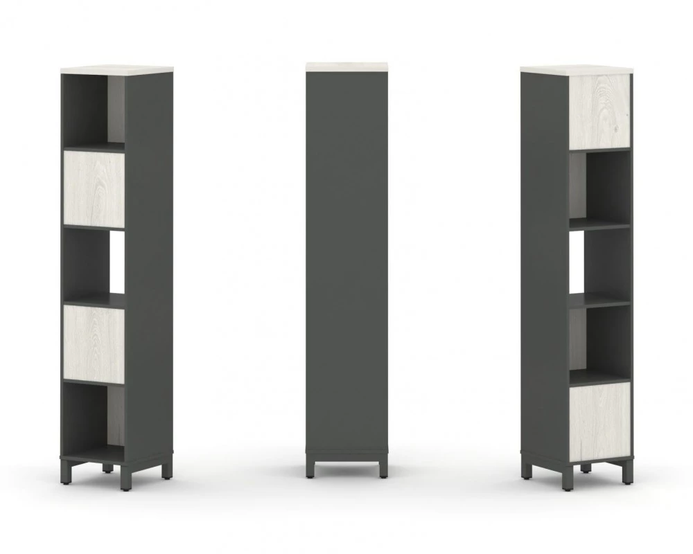 Набор стеллажа 2-х сторон., 5 яр. 387x400x1982 Style Project