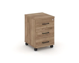 Тумба мобильная 3 ящ. Стандартные колеса 416x460x611 Стайл Проджект / Style Project images