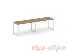 Рабочая станция 1 сторон. на О-образном каркасе 60 мм 1960x600x750 Стайл Проджект / Style Project images