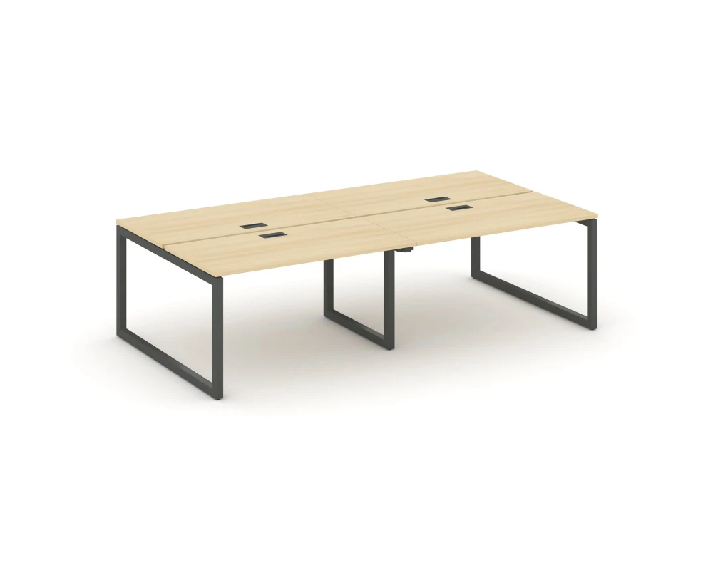 Рабочая станция 2-х сторон. на О-образном каркасе 50 мм 2760x1432x750 Стайл Проджект / Style Project