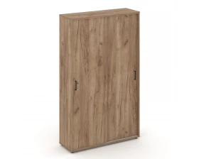 Шкаф-купе с полками в 2-х секциях 1200x400x1982 зад. стенка HDF Style Project images