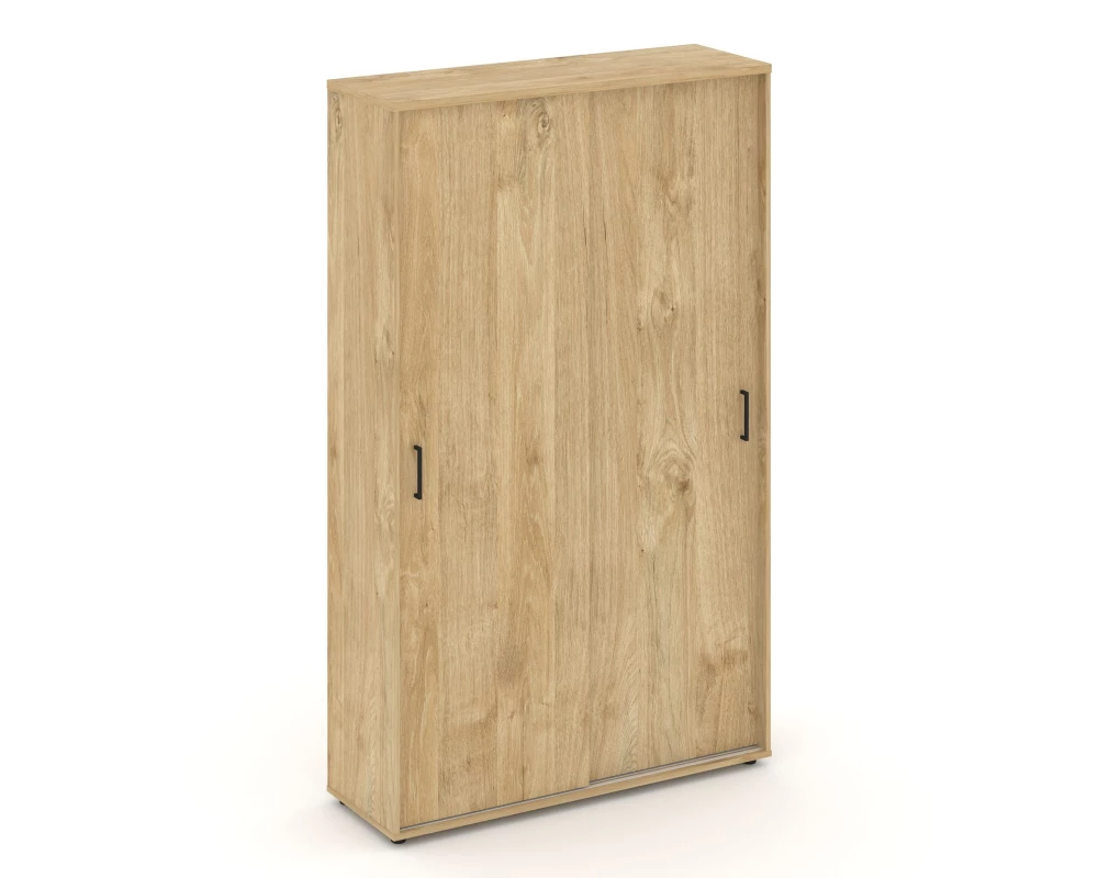 Шкаф-купе с полками в 2-х секциях 1200x400x1982 зад. стенка HDF Style Project