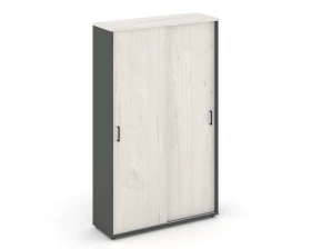 Шкаф-купе с полками в 2-х секциях 1200x400x1982 зад. стенка HDF Style Project images