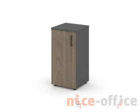 Шкаф низкий узкий левый закрытый 400x400x833 Стайл Проджект / Style Project images