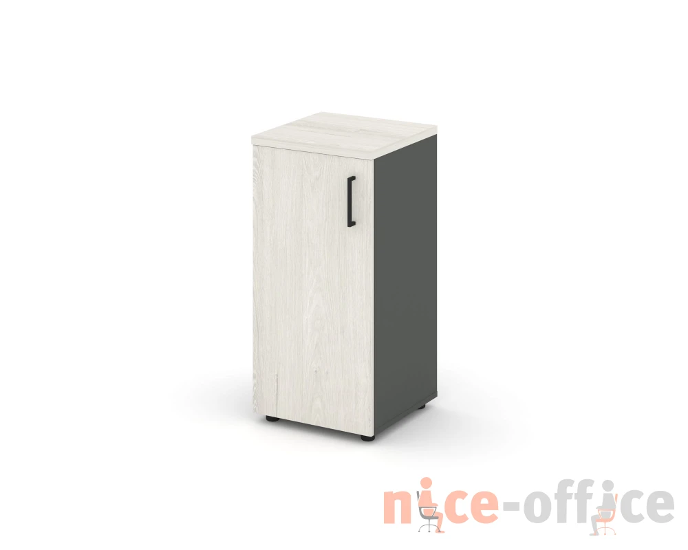 Шкаф низкий узкий левый закрытый 400x400x833 Стайл Проджект / Style Project