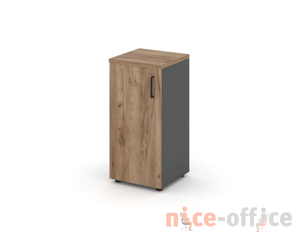 Шкаф низкий узкий левый закрытый 400x400x833 Стайл Проджект / Style Project
