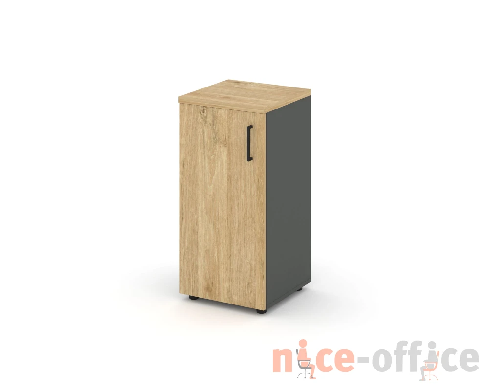 Шкаф низкий узкий левый закрытый 400x400x833 Стайл Проджект / Style Project