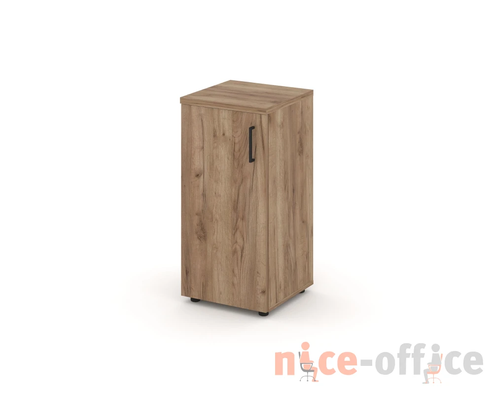 Шкаф низкий узкий левый закрытый 400x400x833 зад. стенка HDF Стайл Проджект / Style Project