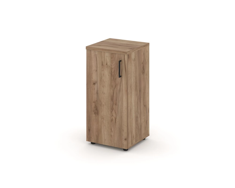 Шкаф низкий узкий левый закрытый 400x400x833 зад. стенка HDF Style Project